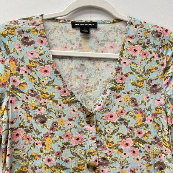Something Navy Arielle Charnas Floral Top Size XS - Picture 5 of 10